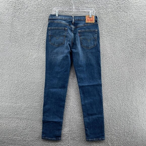 Levis 511 Jeans Mens 32 X 34 Blue Stretch Denim Slim Straight Leg - Picture 2 of 10